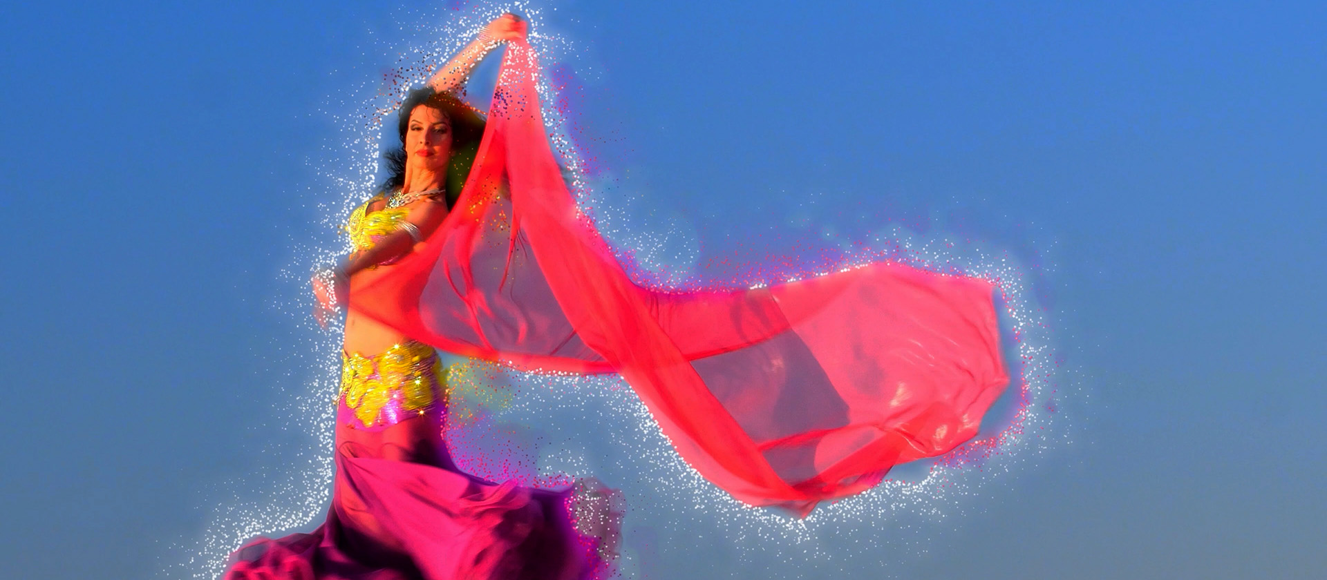 A Goddess Dances With A Scarf